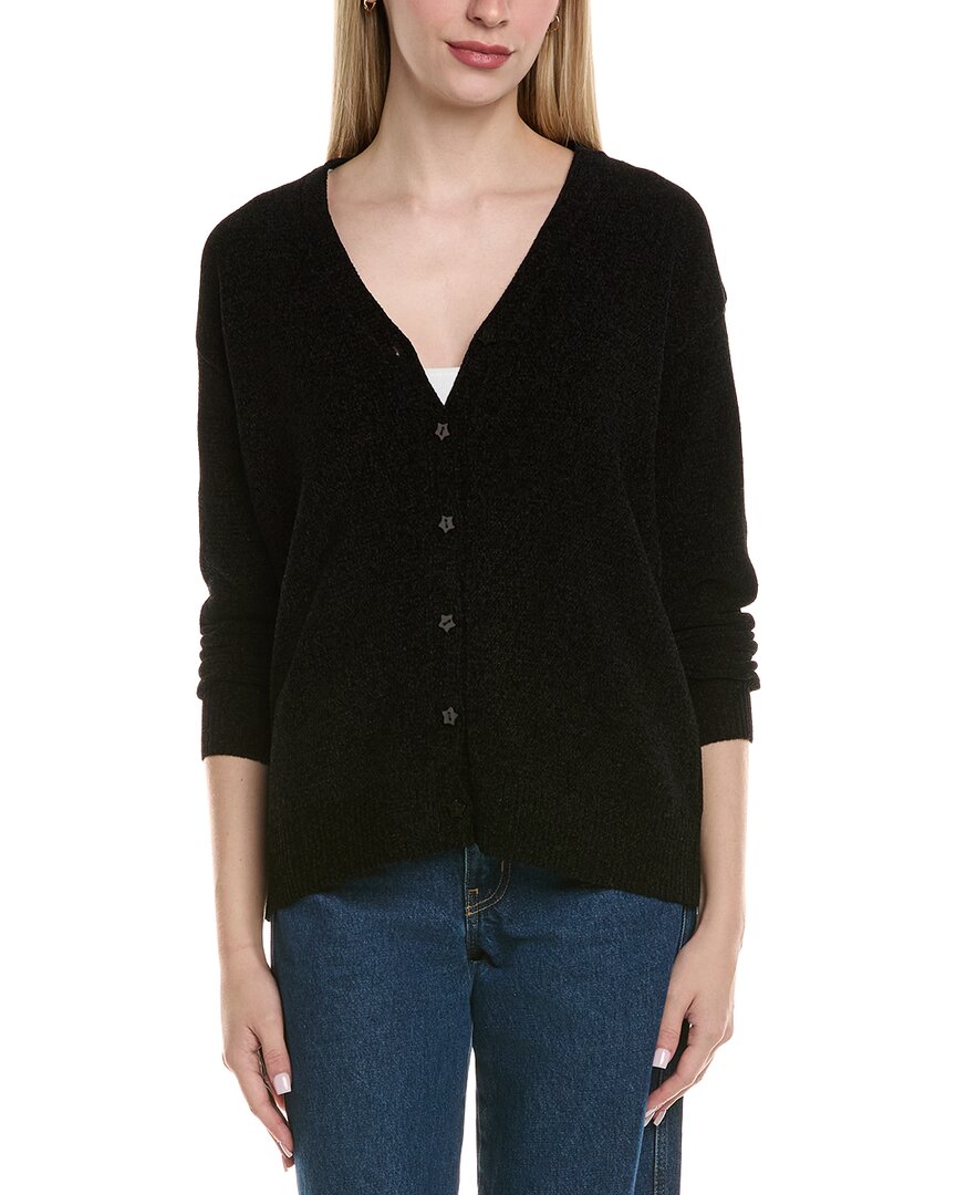 Chaser Chenille Cardigan In Black