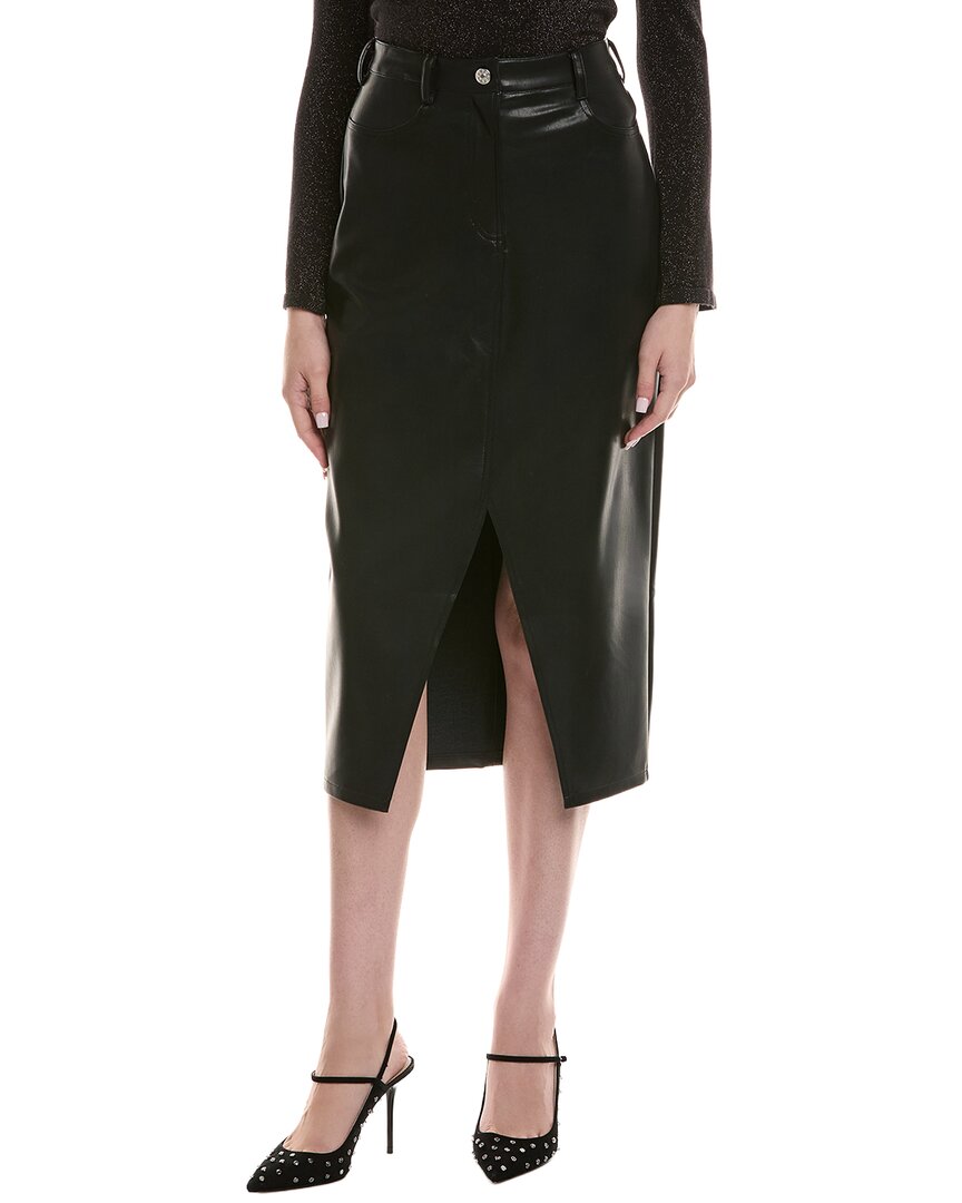 Chaser Stretch Cassi Midi Skirt In Black