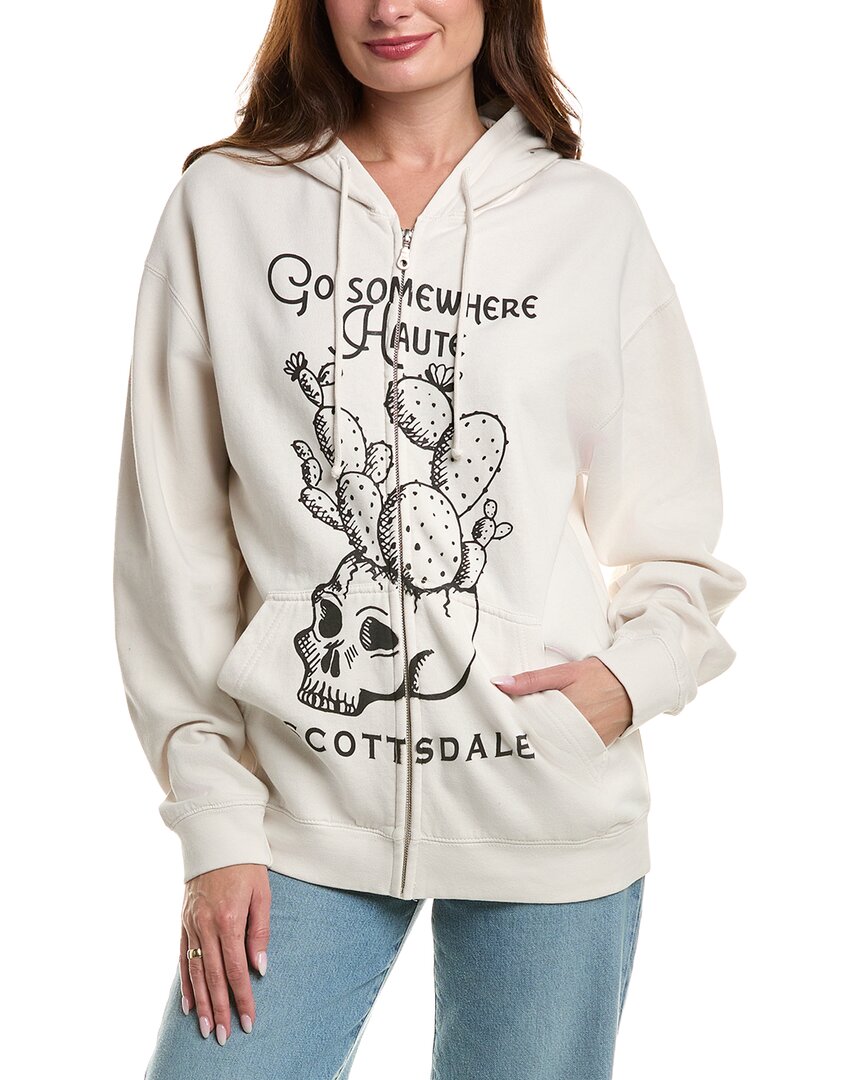 Project Social T Haute Zip Hoodie In White