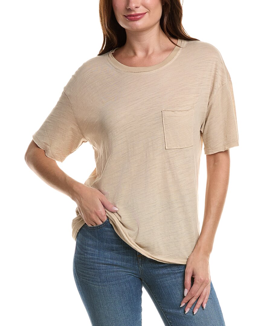 Project Social T Beck Slub Pocket T-shirt In Nude