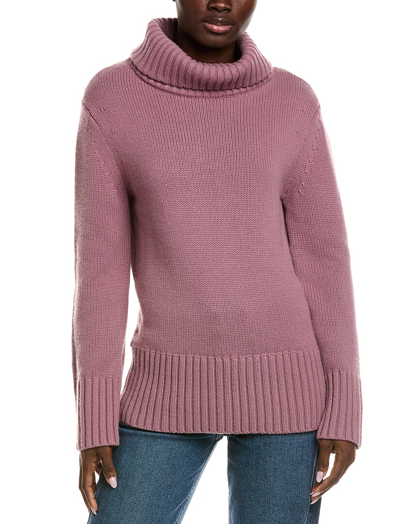 Michael Kors Collection Cashmere Turtleneck Sweater In Purple