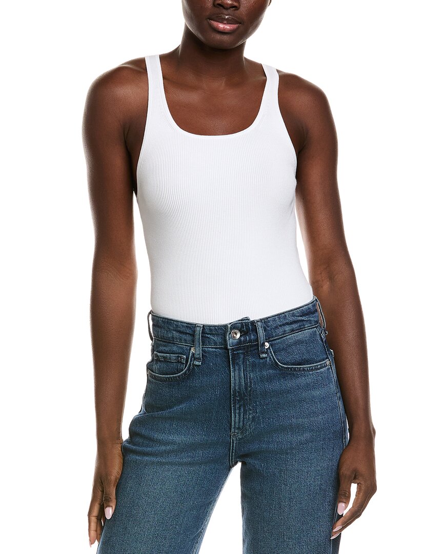 Michael Kors Collection Tank Bodysuit In White