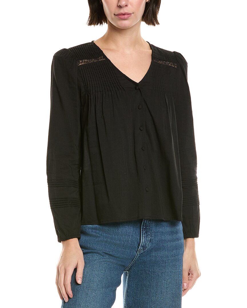 Femme Society Pintuck Top In Black