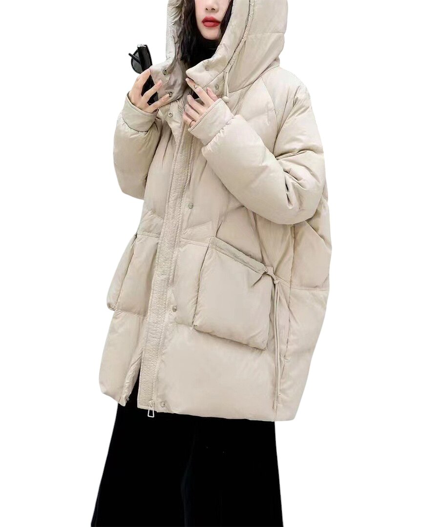 Amanda Royal Medium Puffer Jacket In Neutral