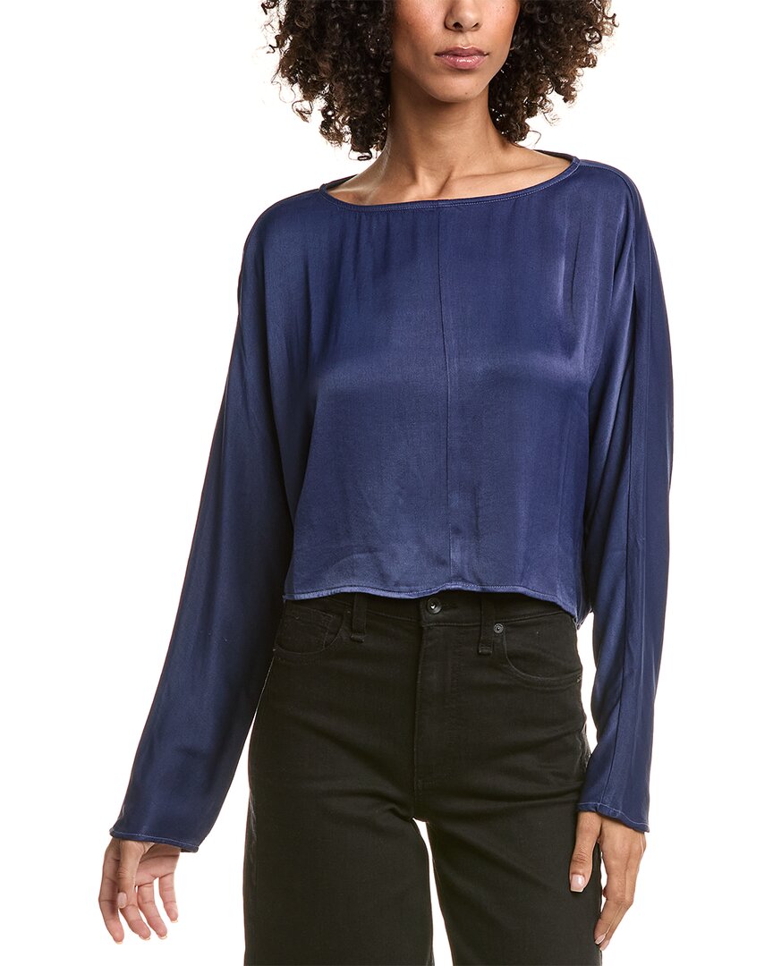 Bella Dahl Dolman Sleeve Blouse In Blue
