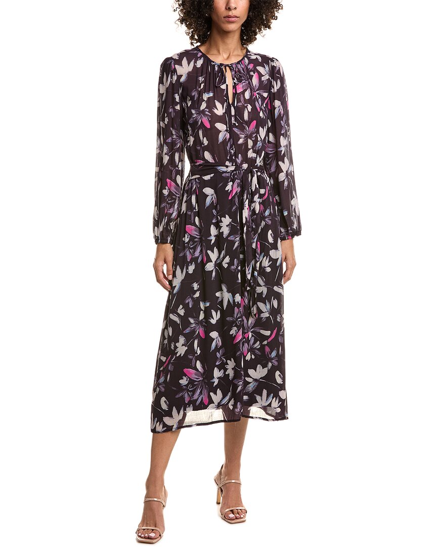 Bella Dahl Tie Waist Midi Dress In Purple