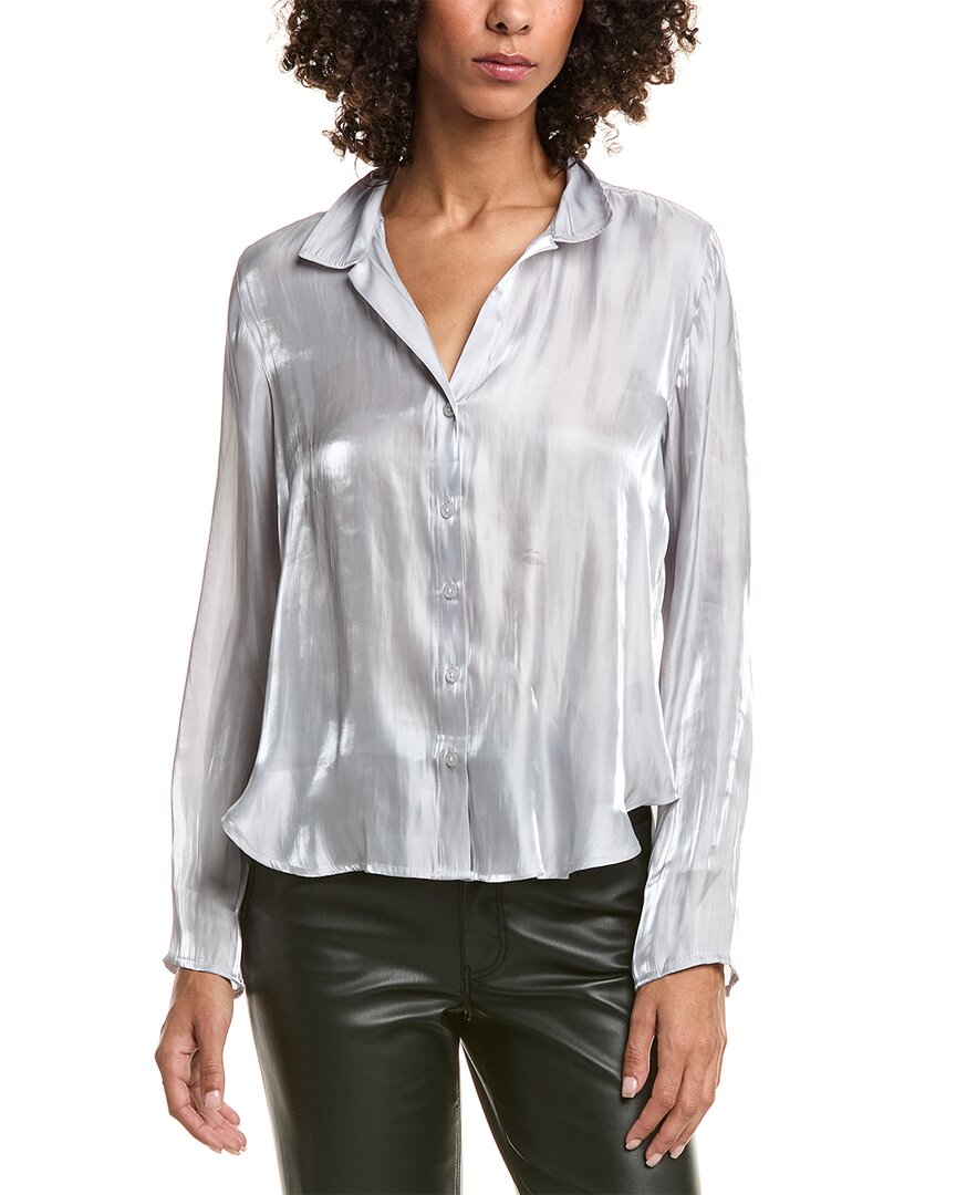 Bella Dahl Clean Shirt In Silver
