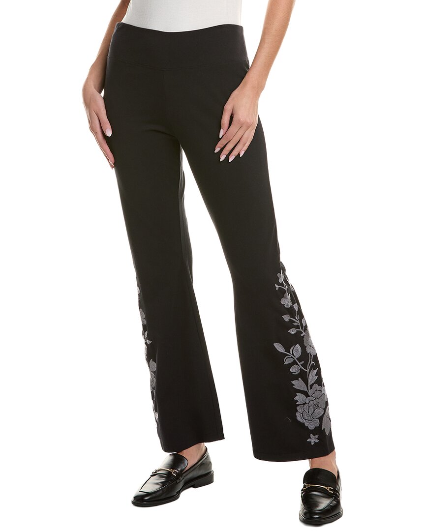 Johnny Was Celina High Waist Baby Flare Legging In Black