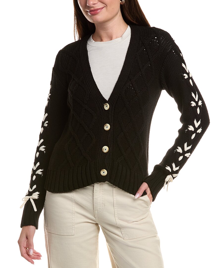 Johnny Was The Anessa Bow Cardigan In Black