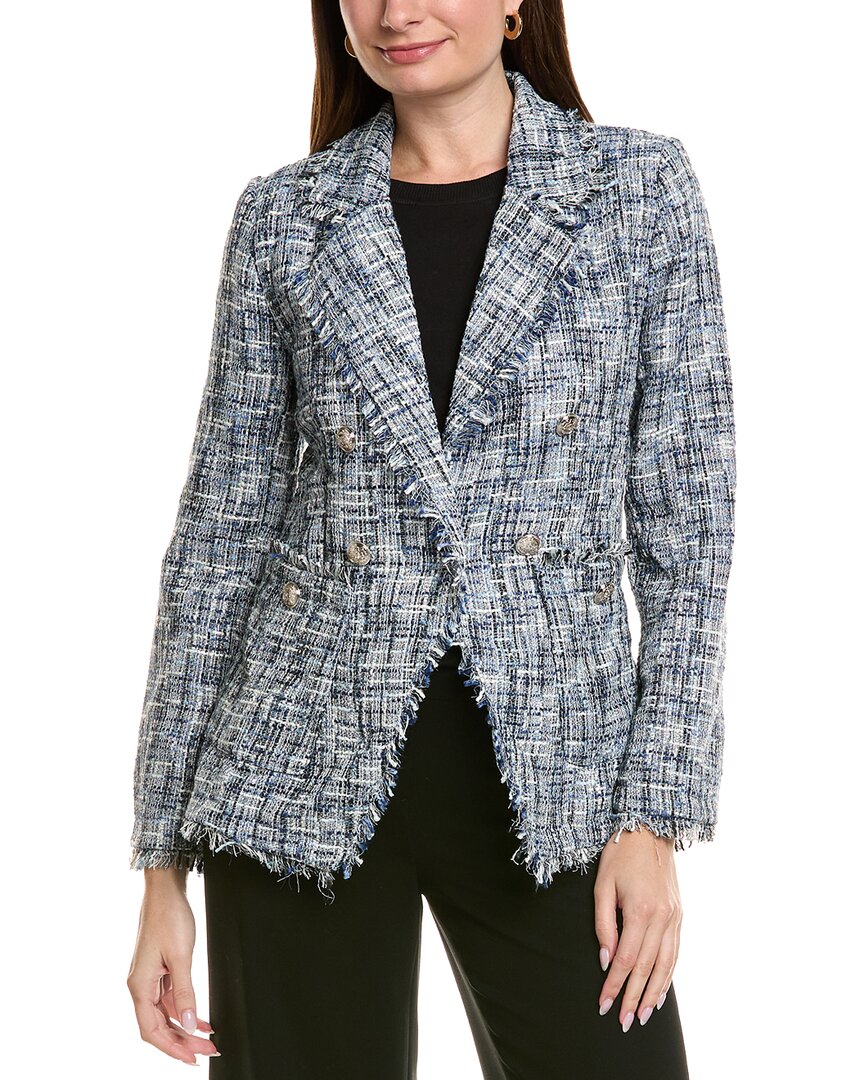 Ellen Tracy Boucle Blazer In Multi