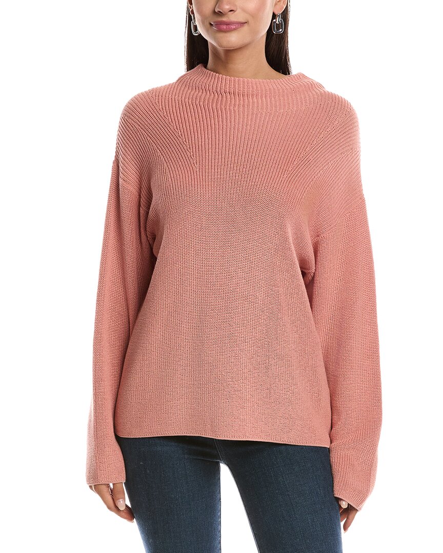 Nation Ltd Julian Relaxed Funnel Neck In Pink