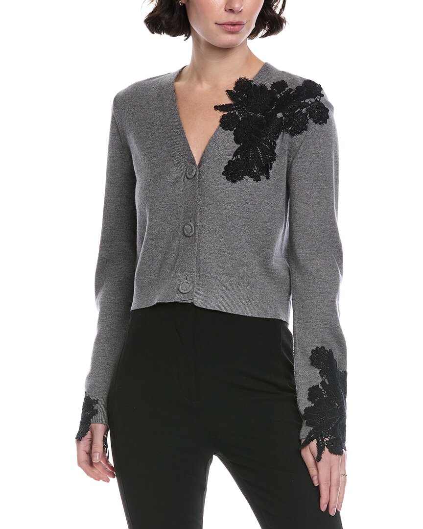 Nvlt Knit Cardigan In Gray