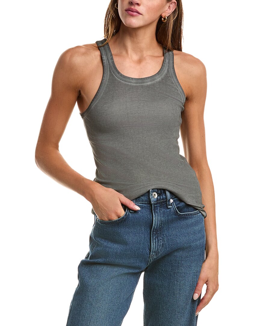 Helmut Lang Racer Tank In Gray