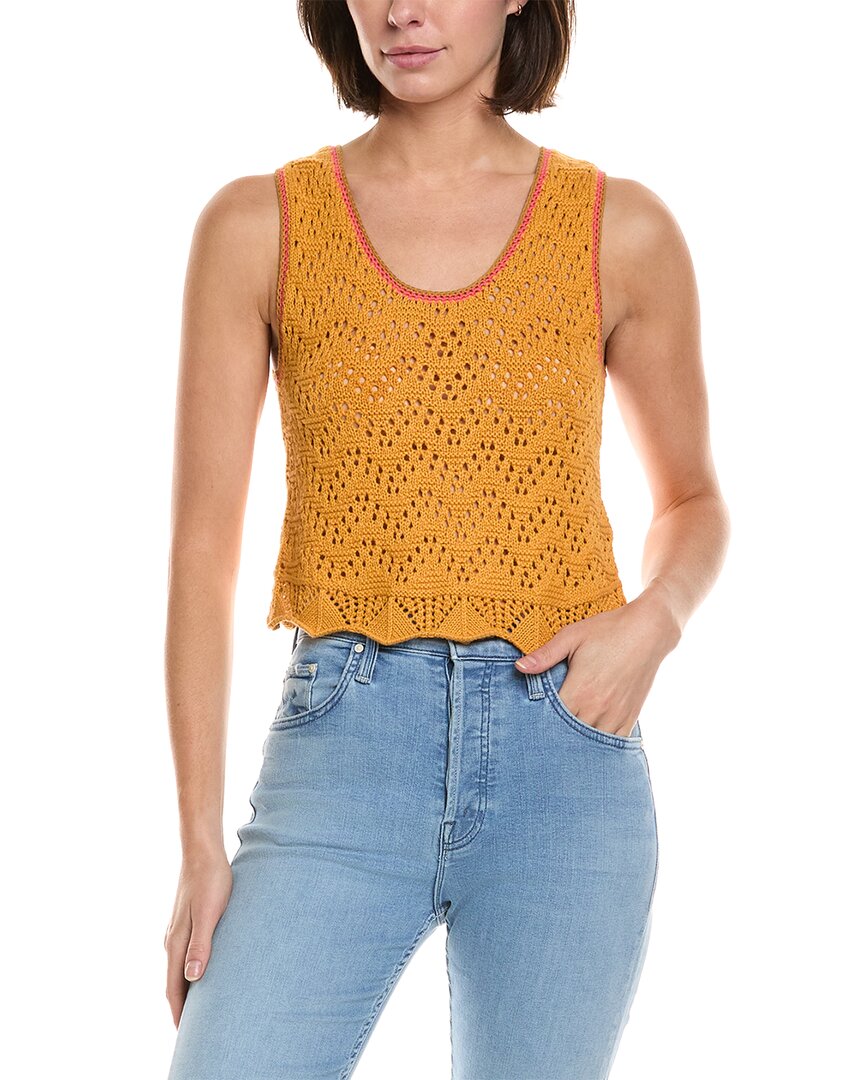 Mother The Longline Alpaca-blend Top In Brown