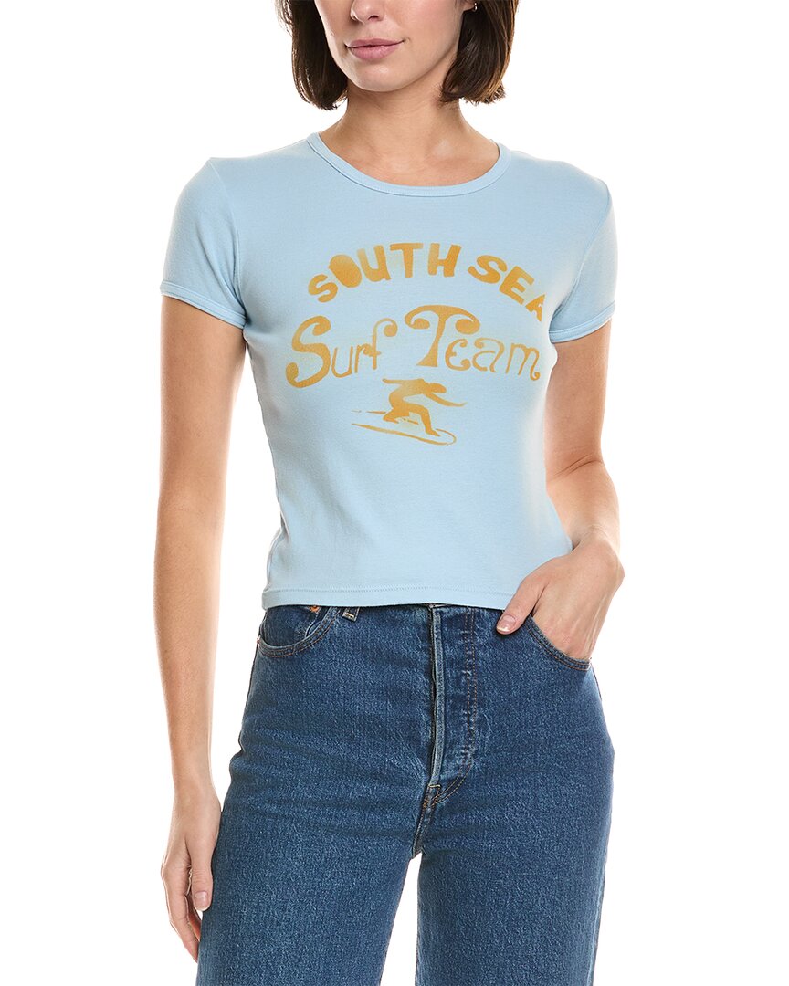 Mother Denim The Itty Bitty Ringer T-shirt In Multi