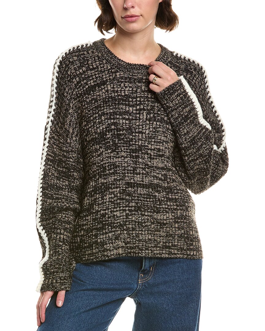 Elan Wool-blend Crewneck Sweater In Gray