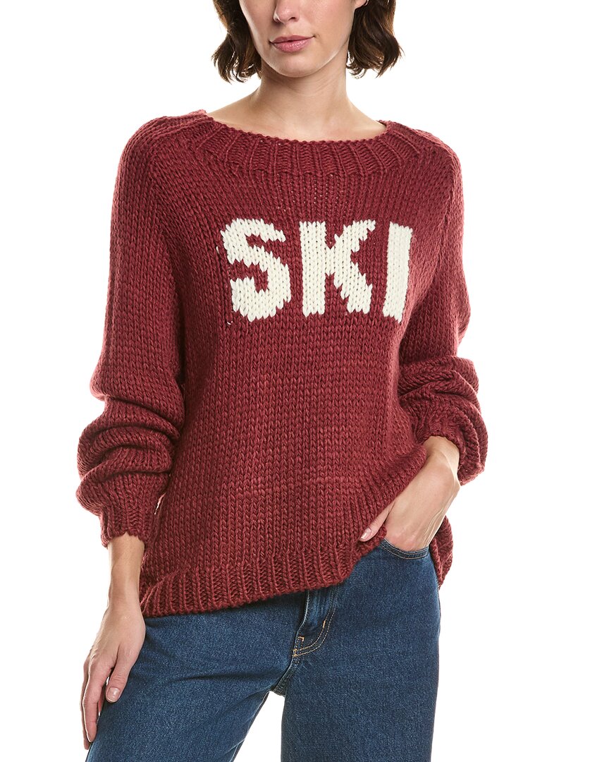Elan Wool-blend Sweater In Purple