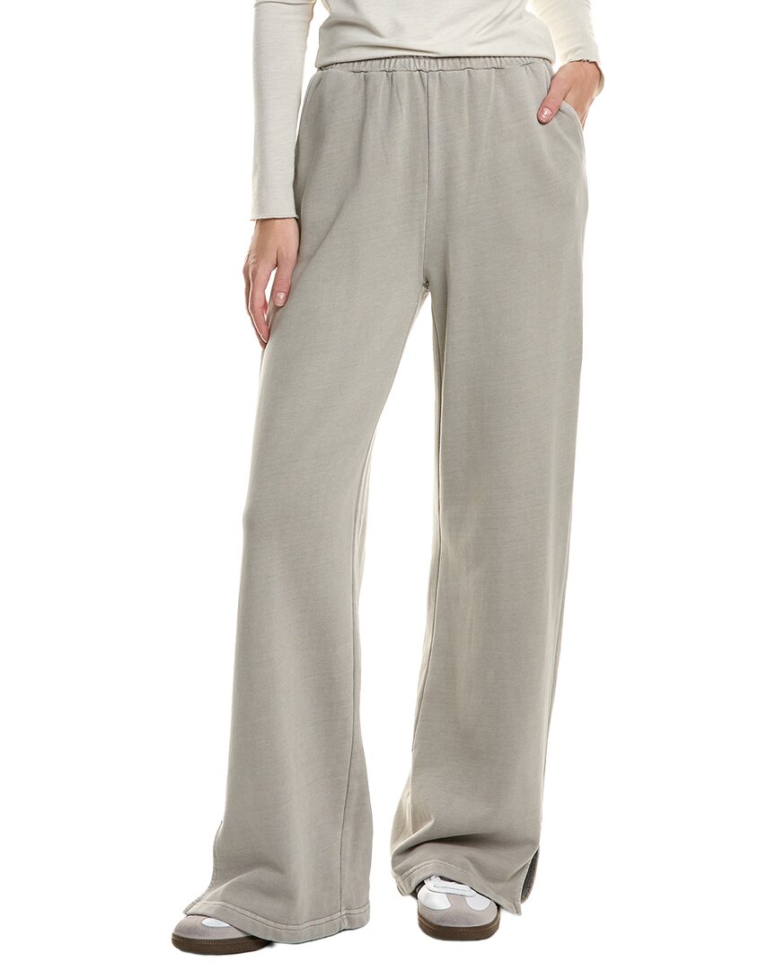 Elan Wide Leg Sweatpant In Gray