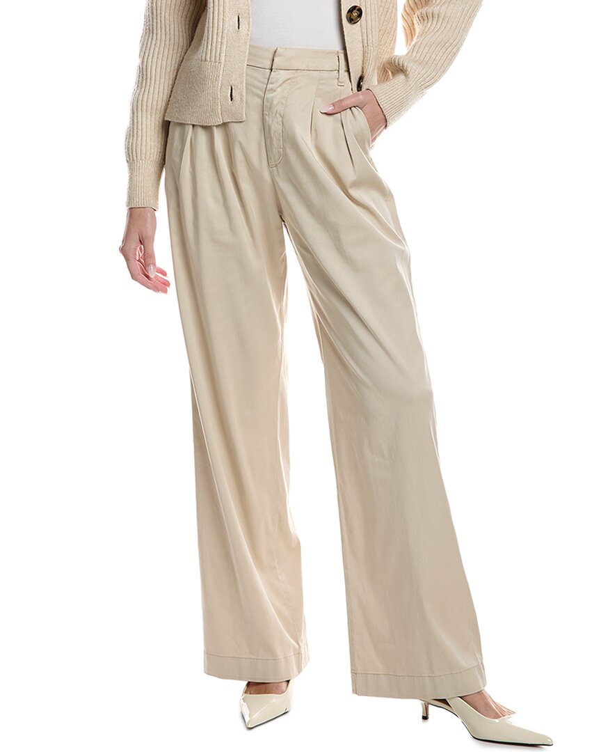 7 For All Mankind Pleated Chino In Neutral