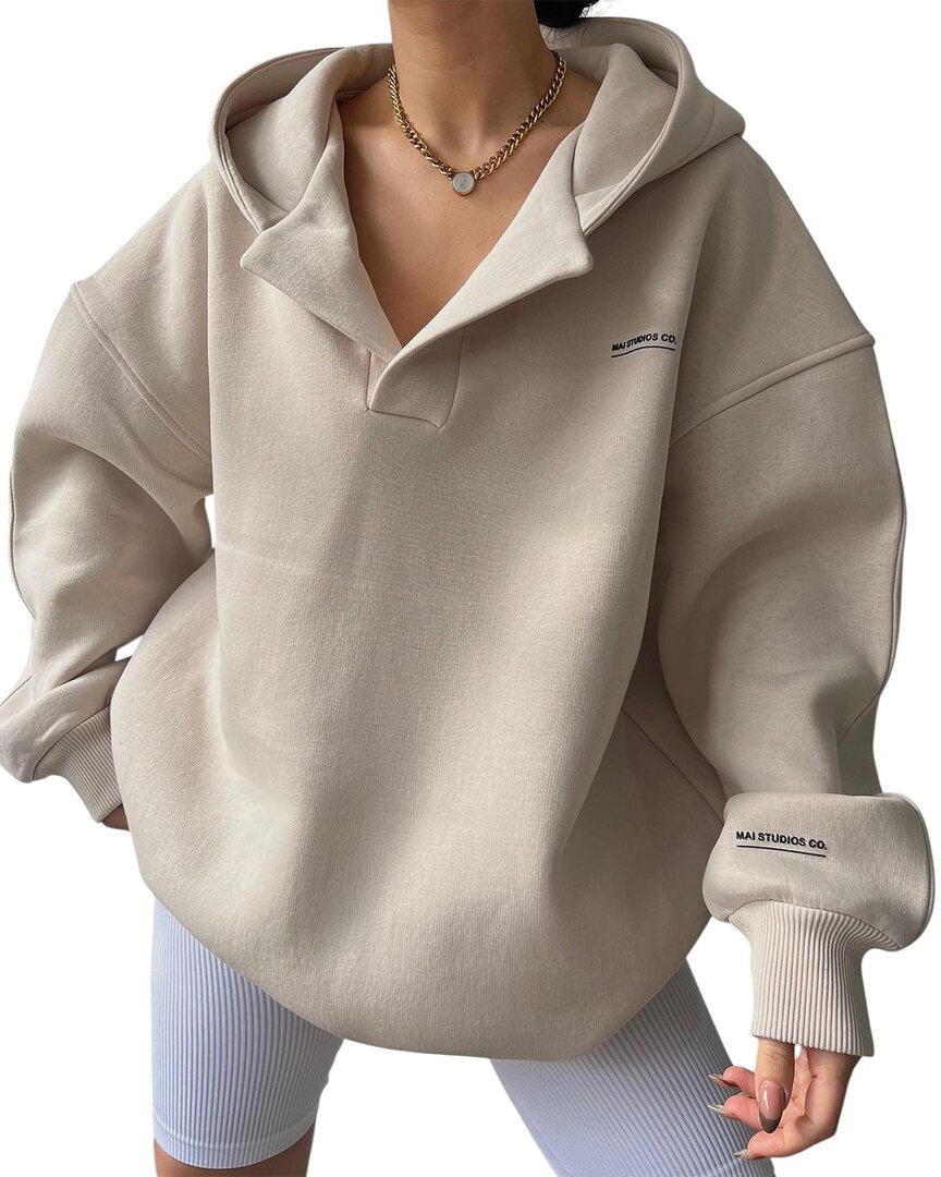 Kayla Paris Hoodie In Neutral