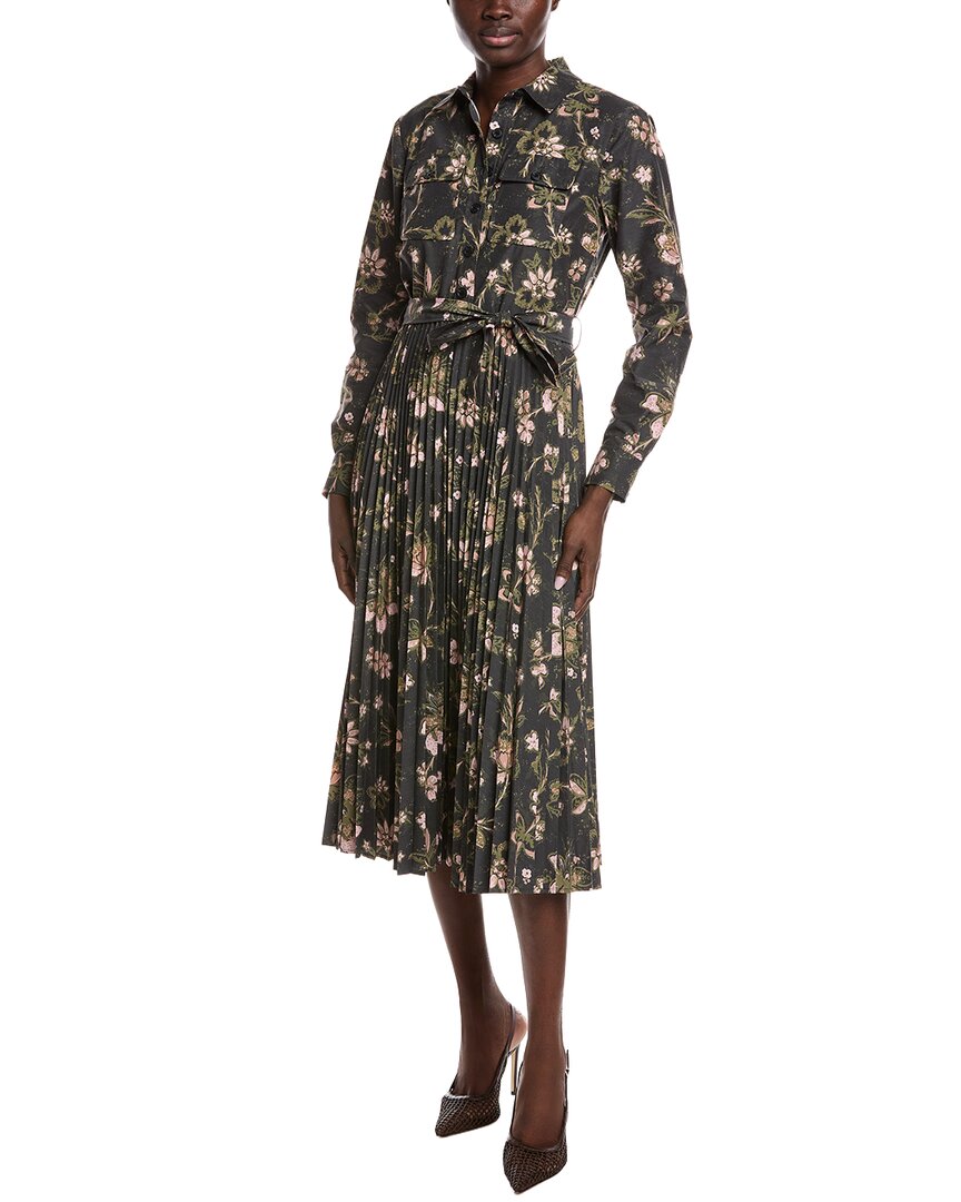 Derek Lam 10 Crosby Kenza Pleated Midi Dress Women's | eBay