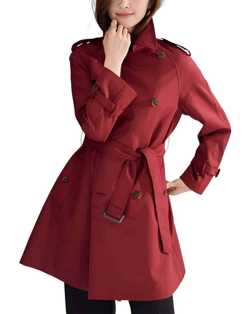 Leon Gori Cloak In Red