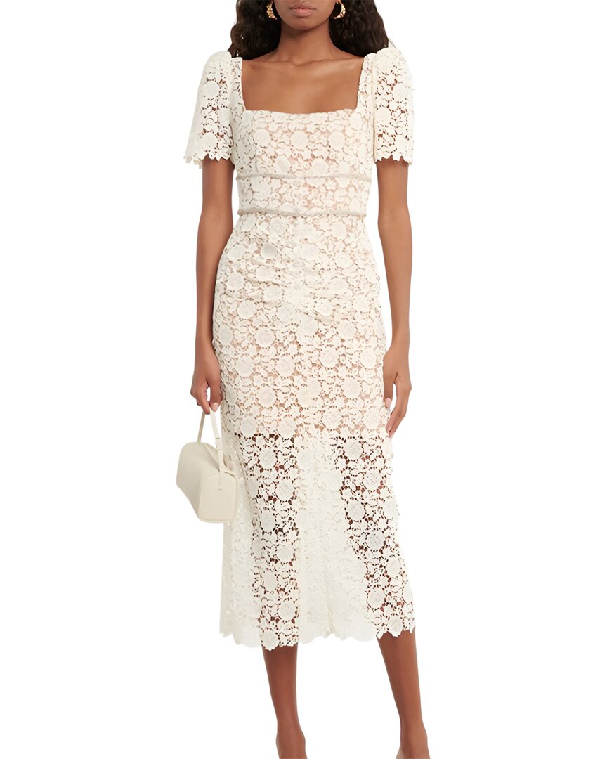 Vincent Midi Dress In White