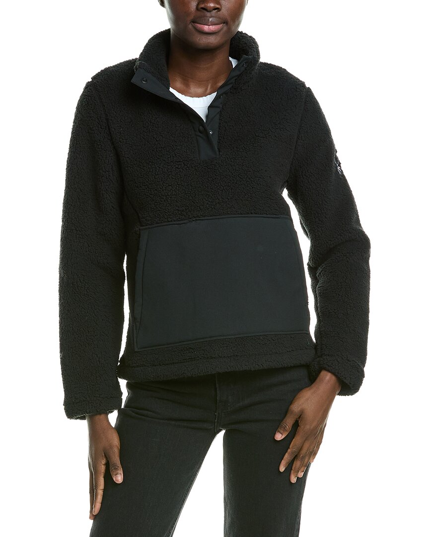 Spyder High Pile Fleece Jacket In Black