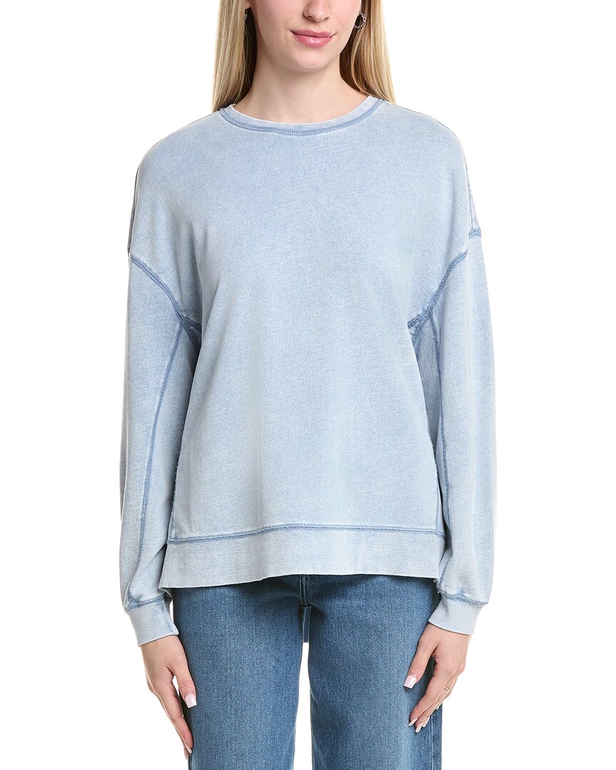 Z Supply Knit Denim Modern Weekender Overshirt In Blue