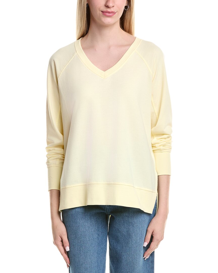 Z Supply Weekender V-neck Sweater In Yellow