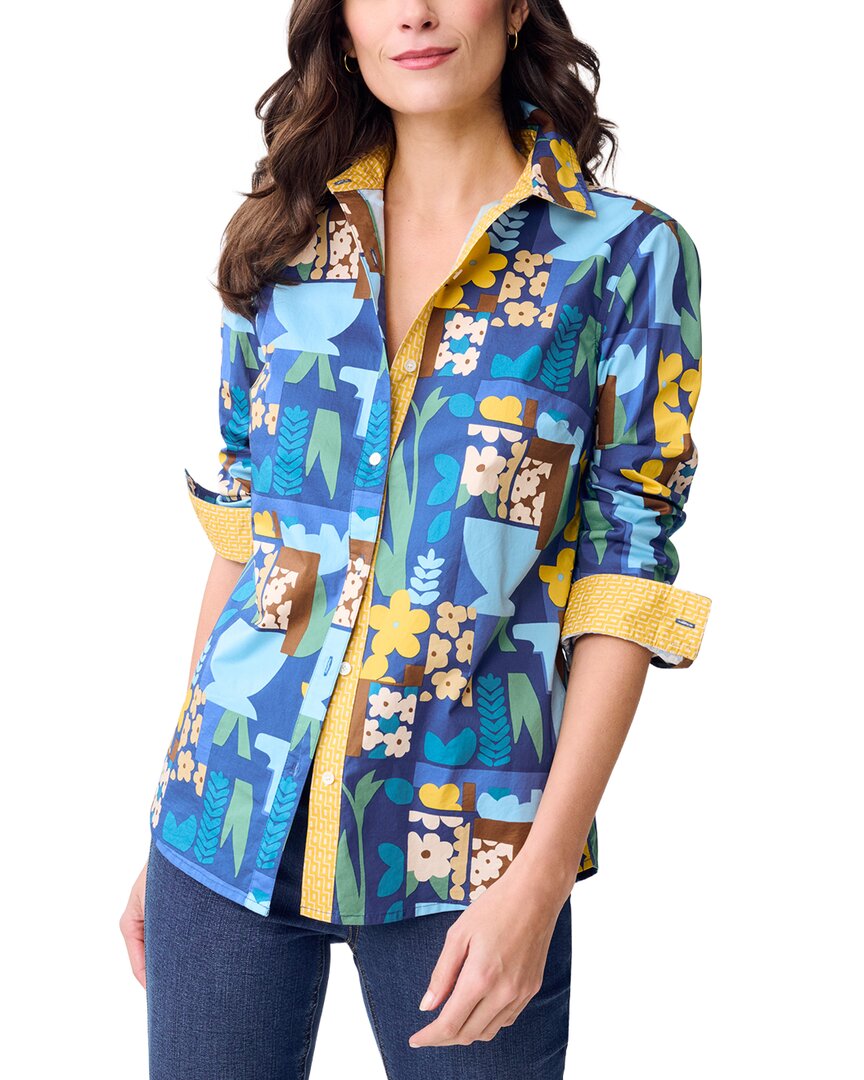 J.mclaughlin Lois Blouse In Multi