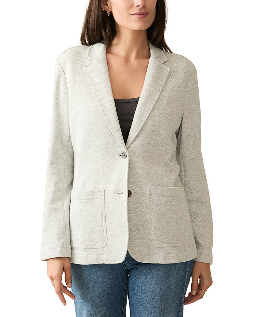 Faherty Inlet Knit Blazer In Neutral