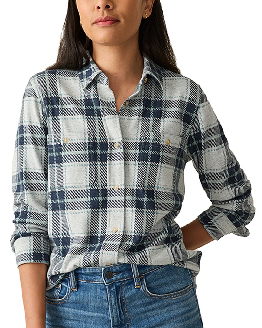 Faherty Legend Sweater Shirt In Gray