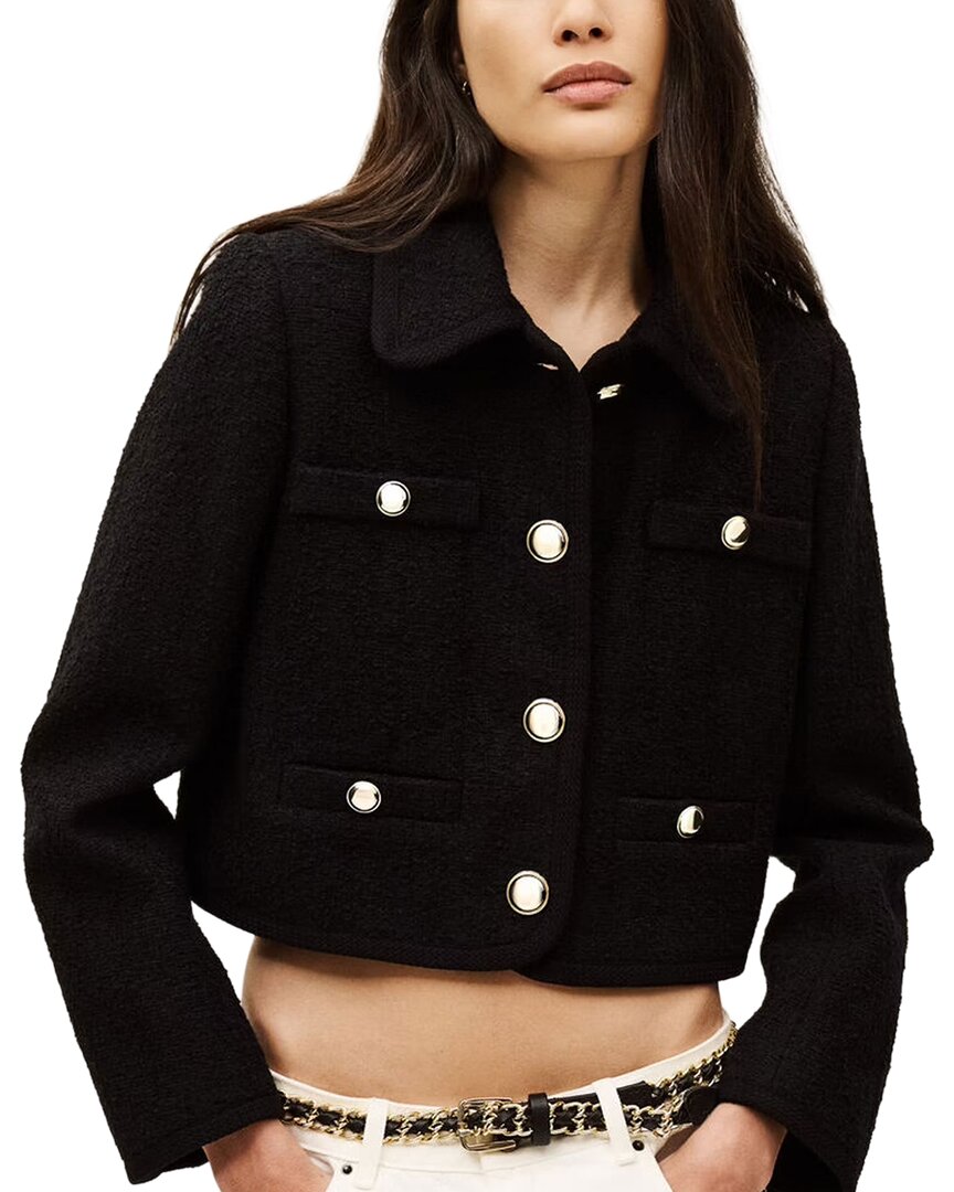 Ba&sh Meiradith Wool-blend Jacket In Black