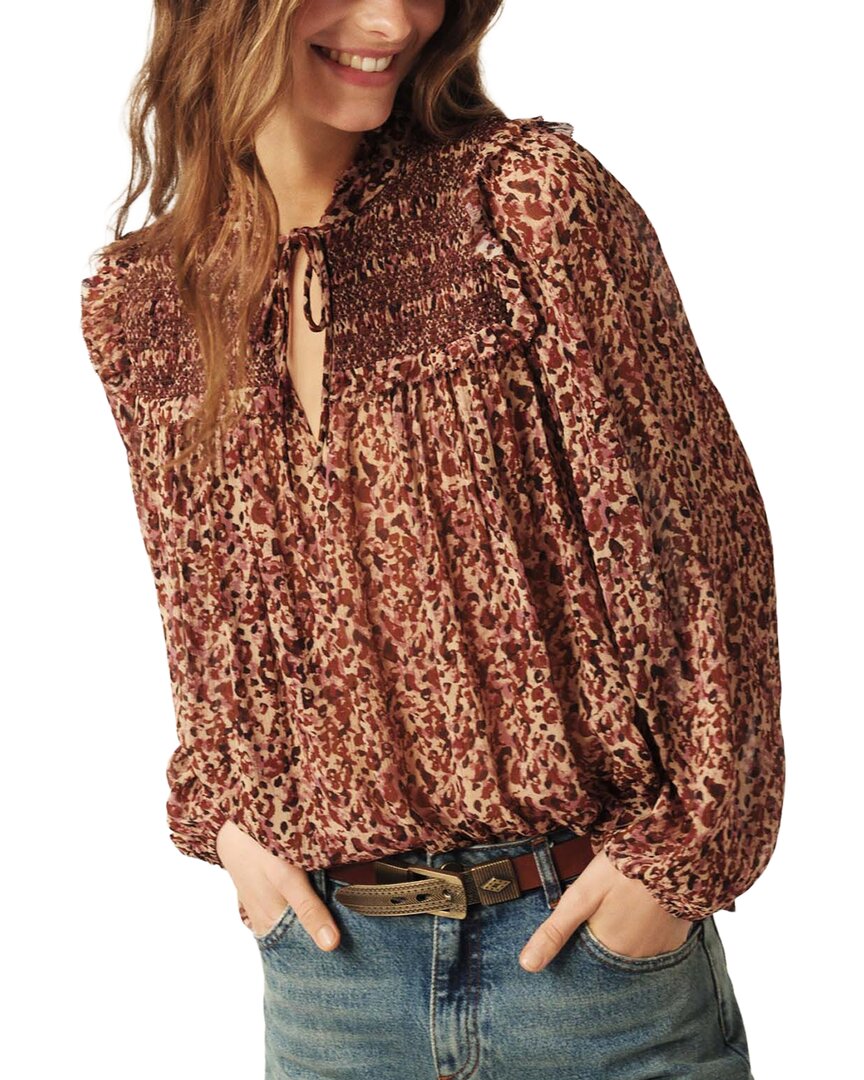 Ba&sh Capucine Blouse In Brown