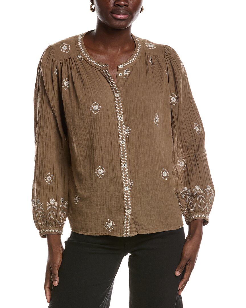 Ba&sh Duha Shirt In Brown