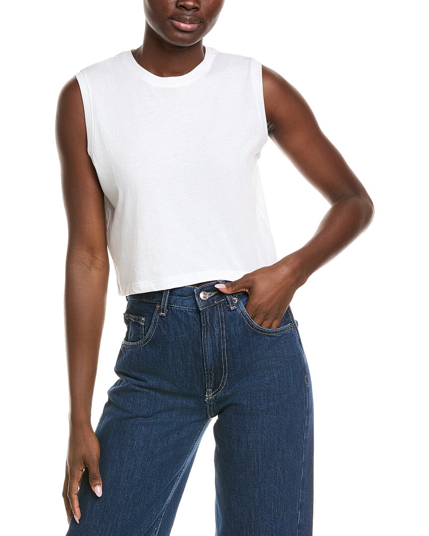 Atm Anthony Thomas Melillo Classic Jersey Tank Top In White