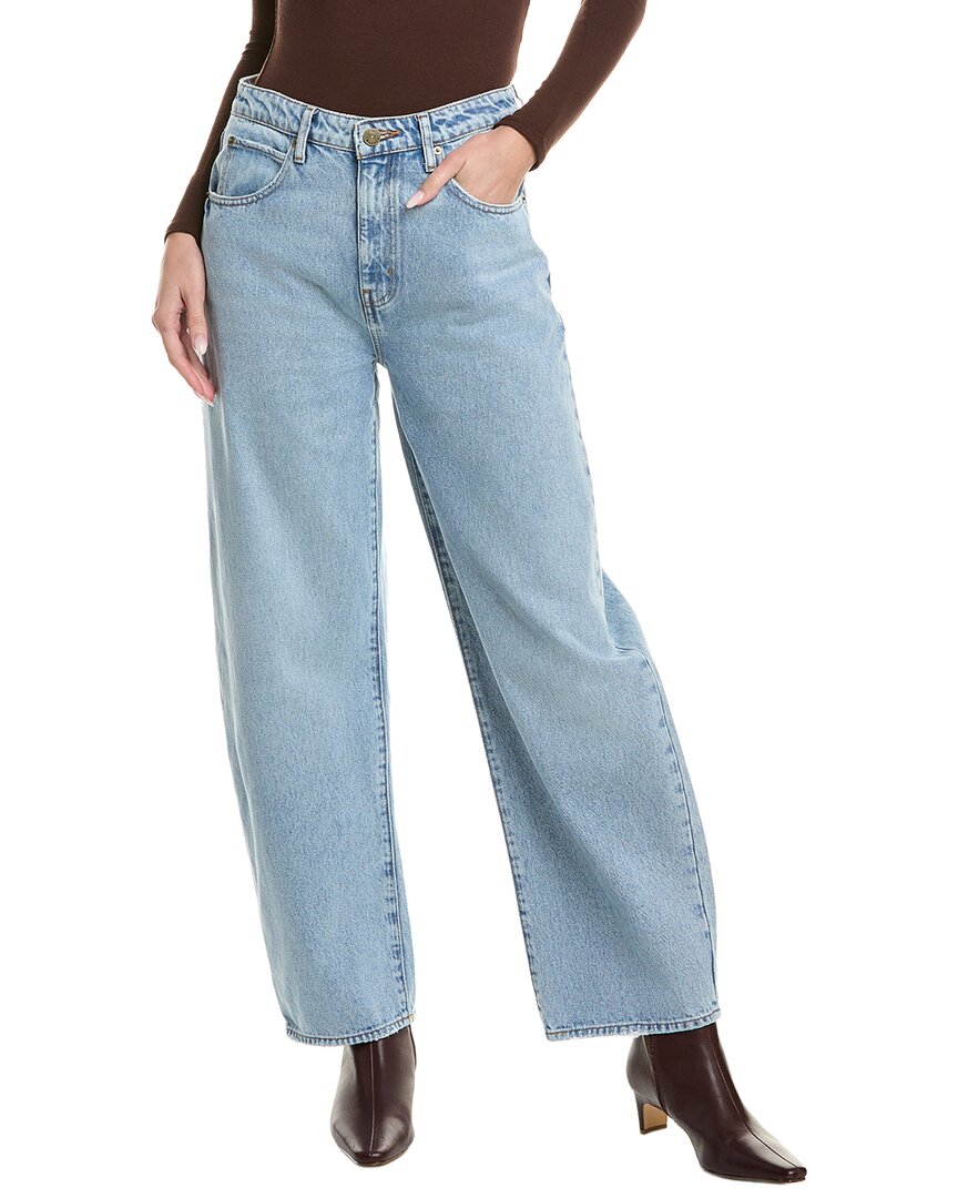 Frame Denim Long Turbo Barrel Jean In Black