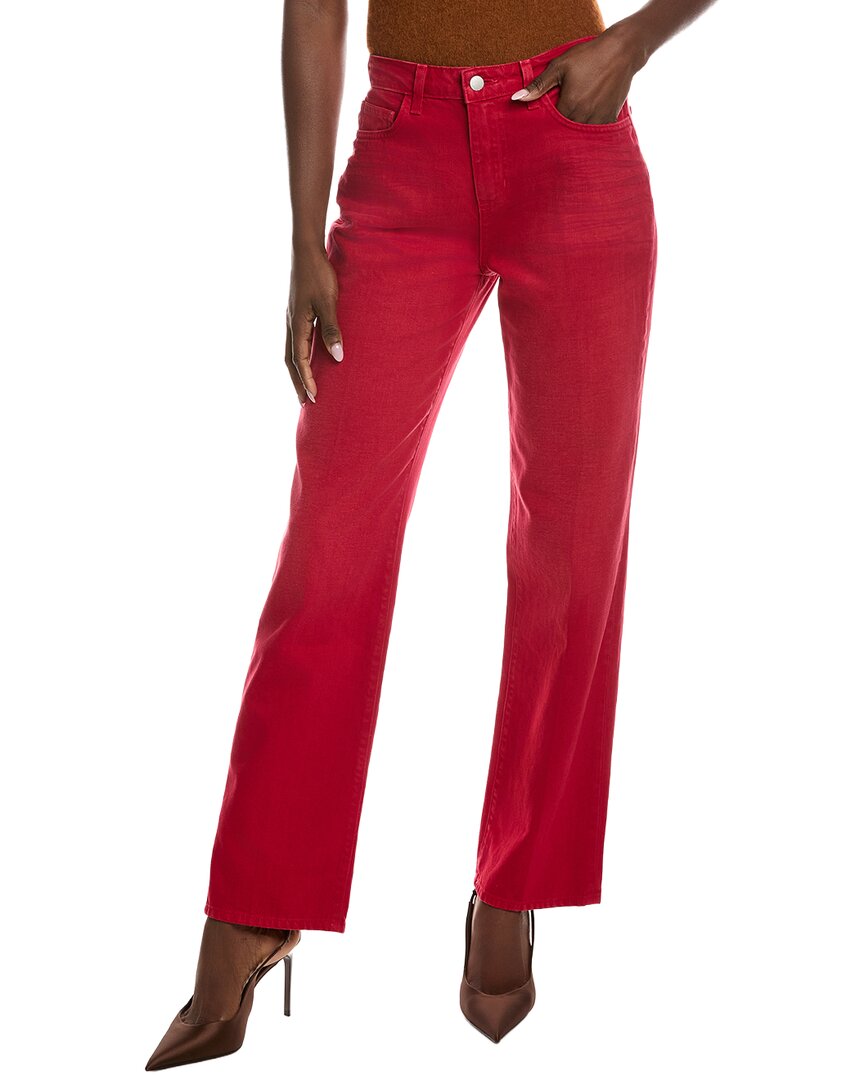 L'agence Jones Ultra High-rise Stovepipe Pant In Red