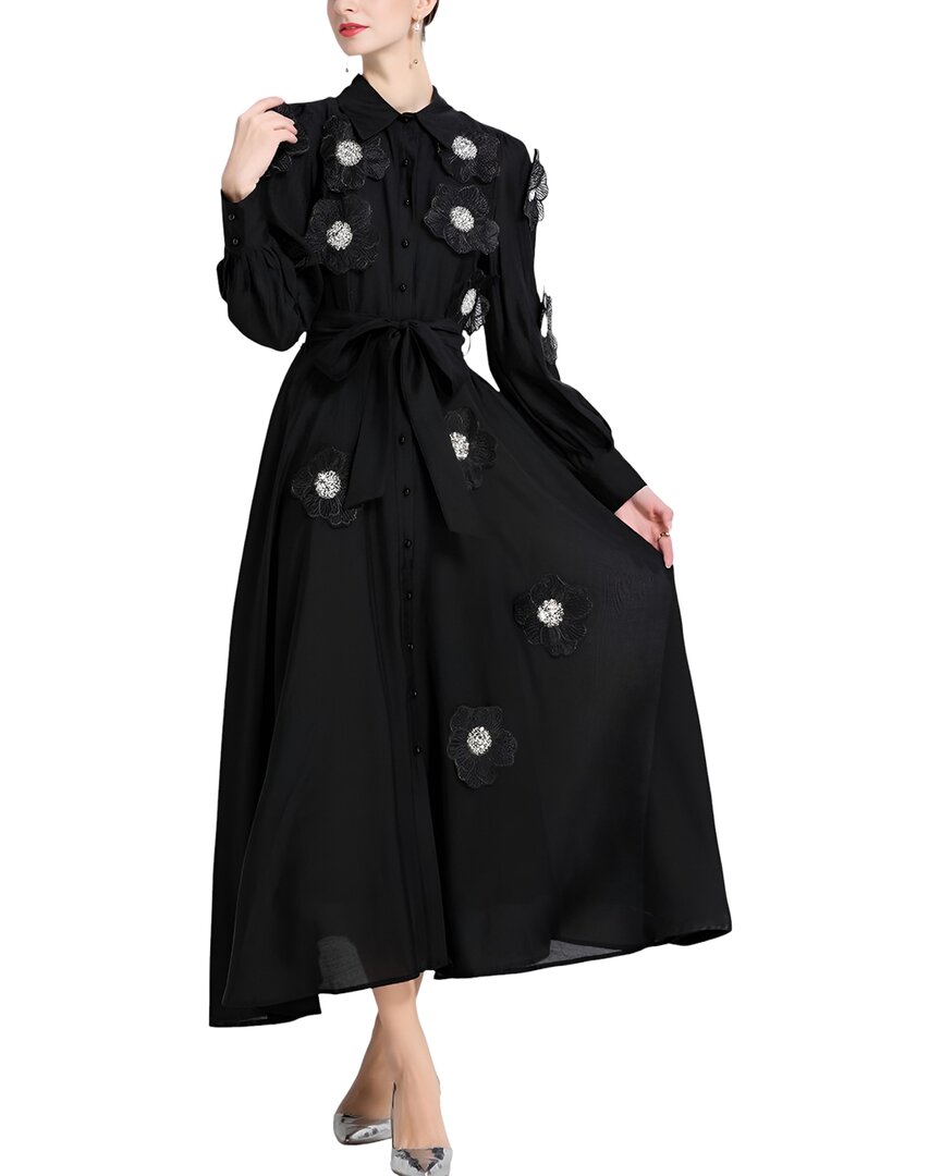 Vincent Midi Dress In Black