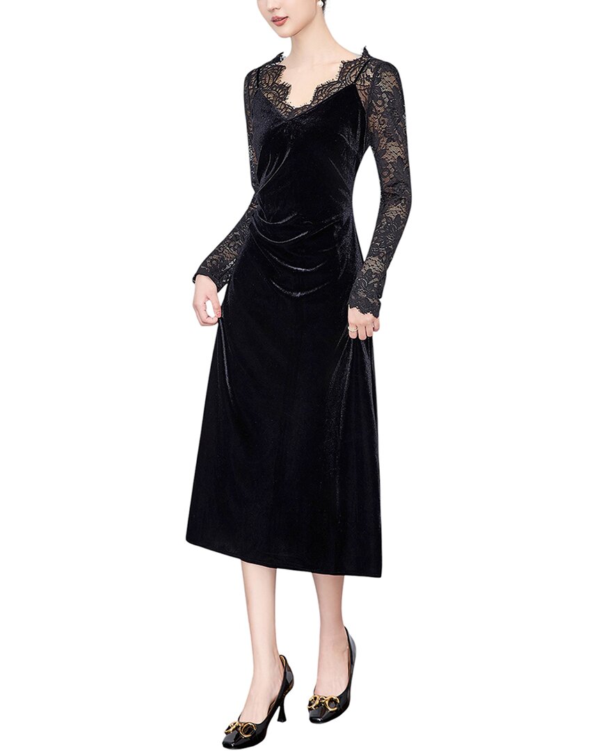 Monique Lagarde Midi Dress In Black