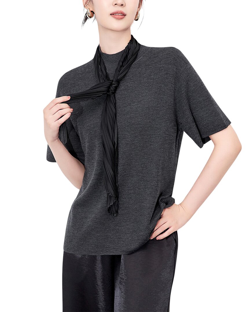 Monique Lagarde Wool T-shirt In Gray