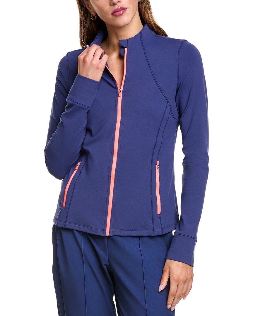 Lucky In Love Zip Jacket In Blue