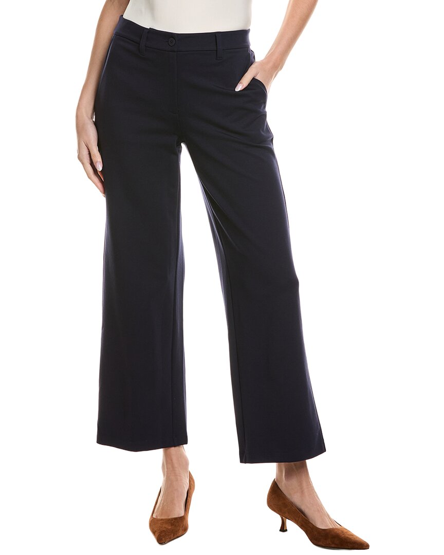 Eileen Fisher Petite Wide Trouser In Black