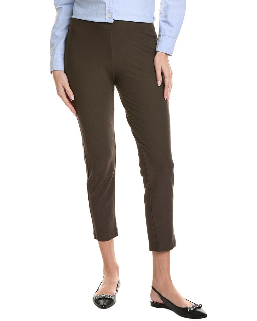 Eileen Fisher Petite Slim Ankle Pant In Black