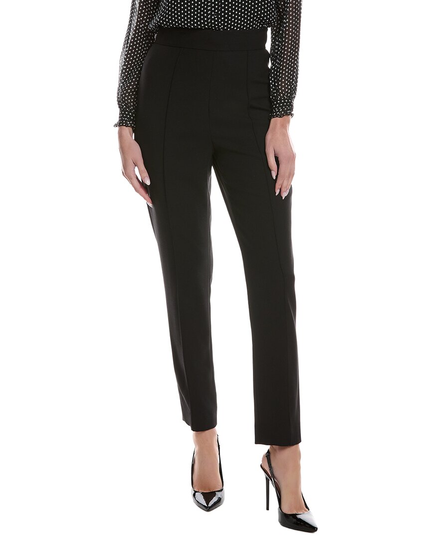 Carolina Herrera Wool-blend High Waist Skinny Pant In Black