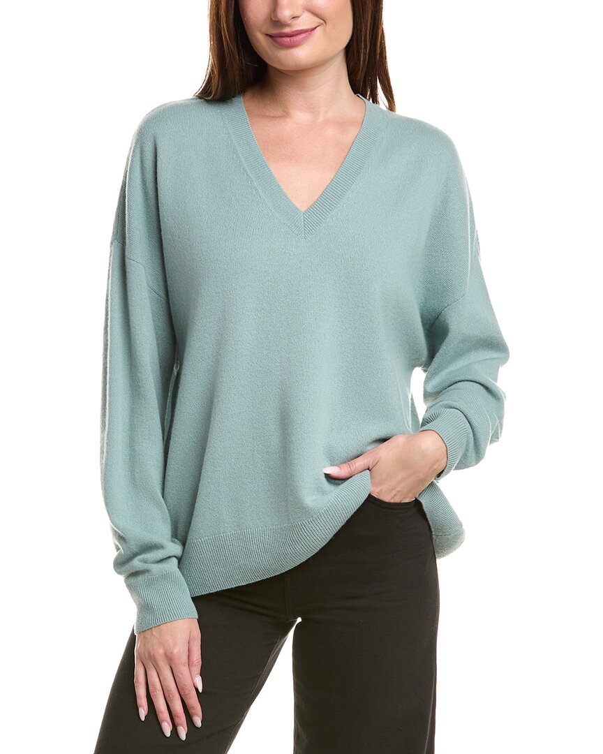 Leset Zoe Wool & Cashmere-blend Sweater In Green