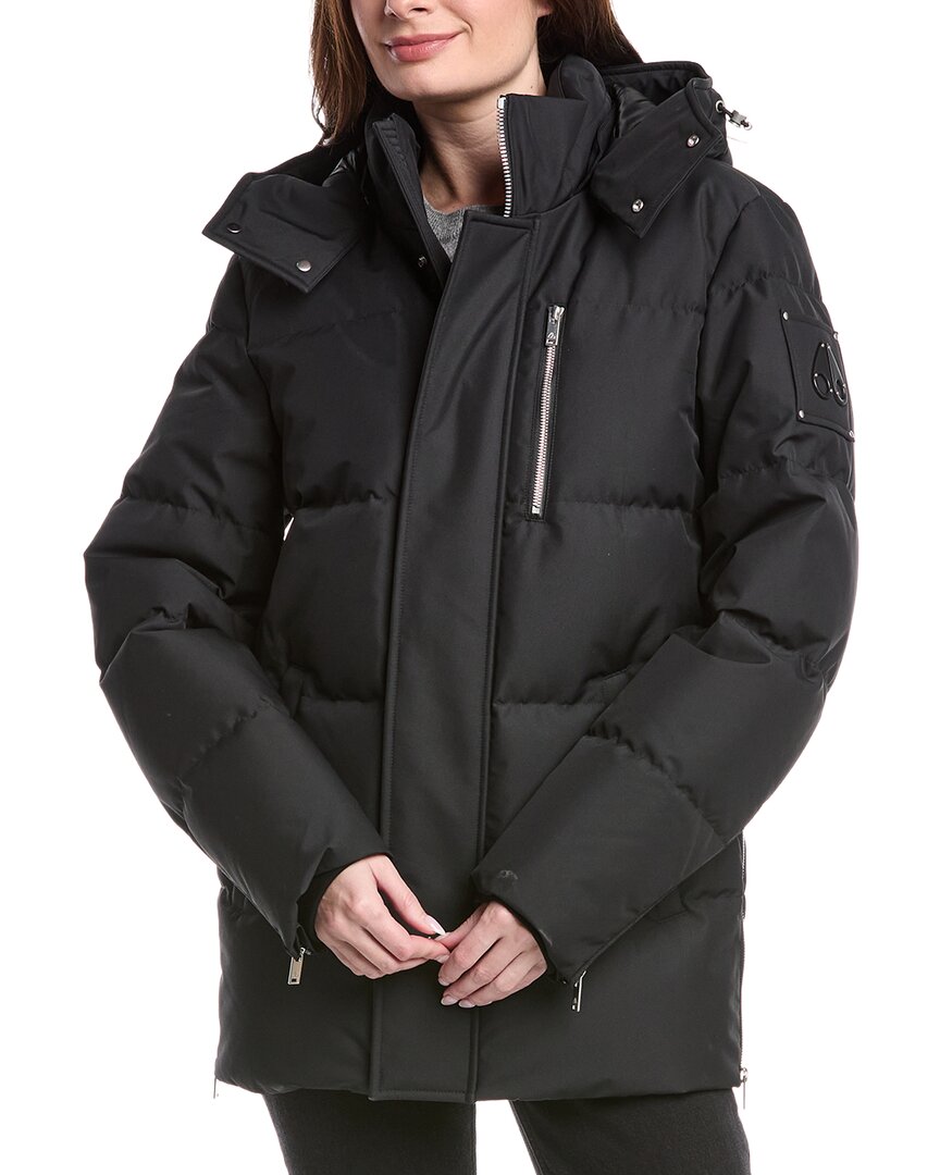 Moose Knuckles Down Puffer Jacket In Black