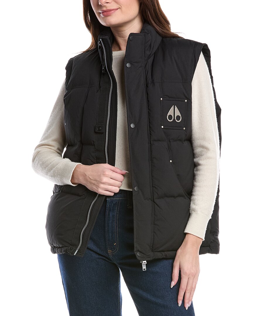 Moose Knuckles Down Vest In Black