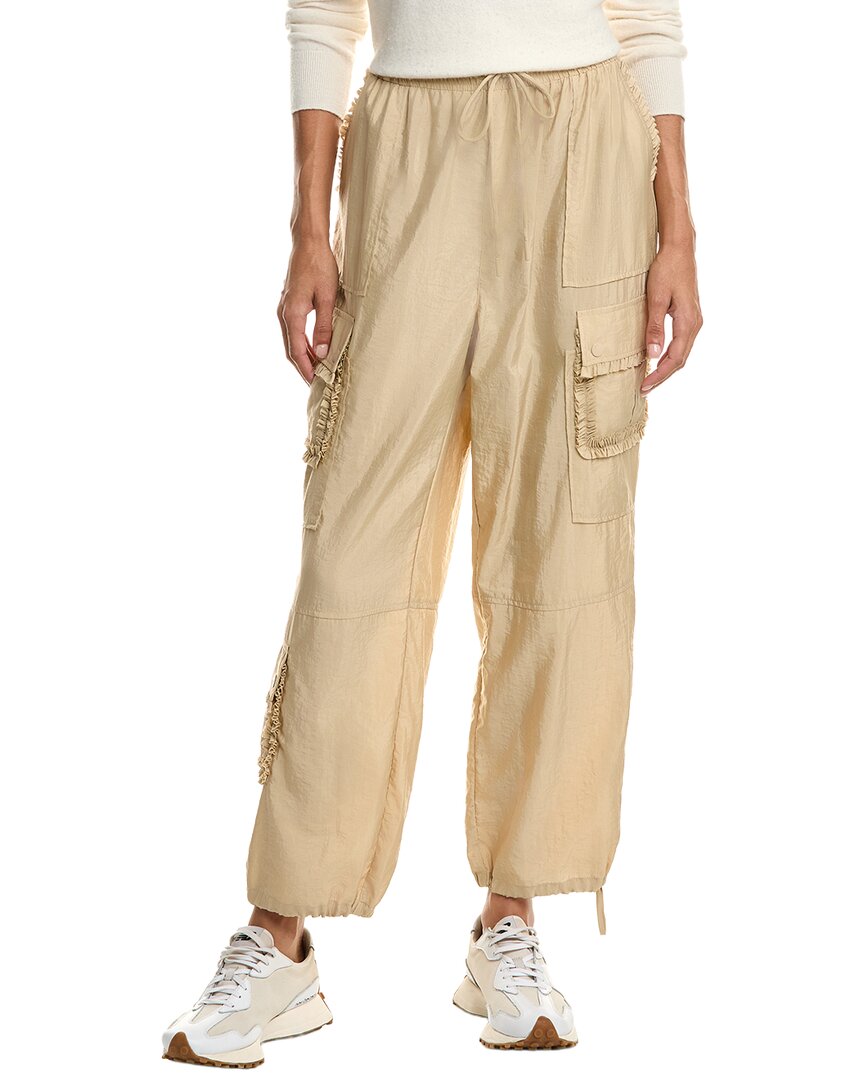 Cinq À Sept Cinq A Sept Ruffle Nitsan Parachute Pant In Neutral